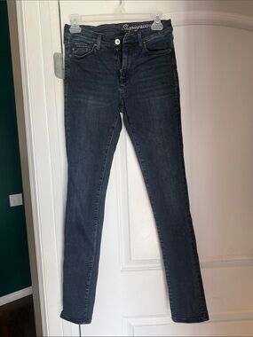 H&M Skinny High-Rise Women's Jeans in Dark Grey Wash